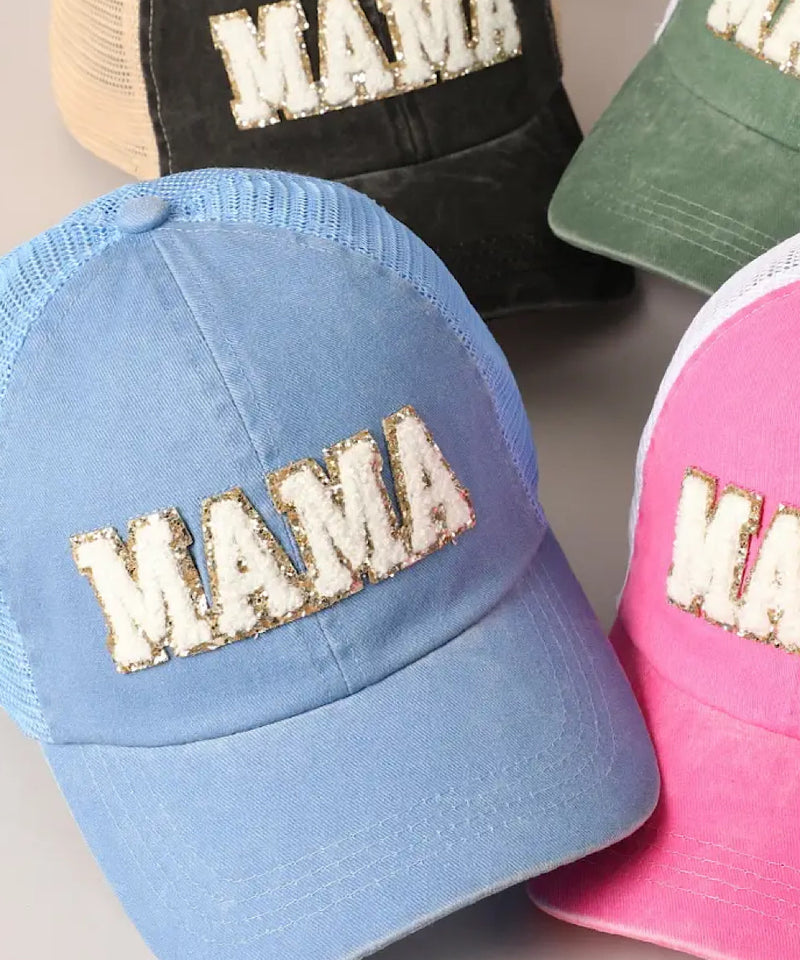 MAMA Glitter Baseball Cap