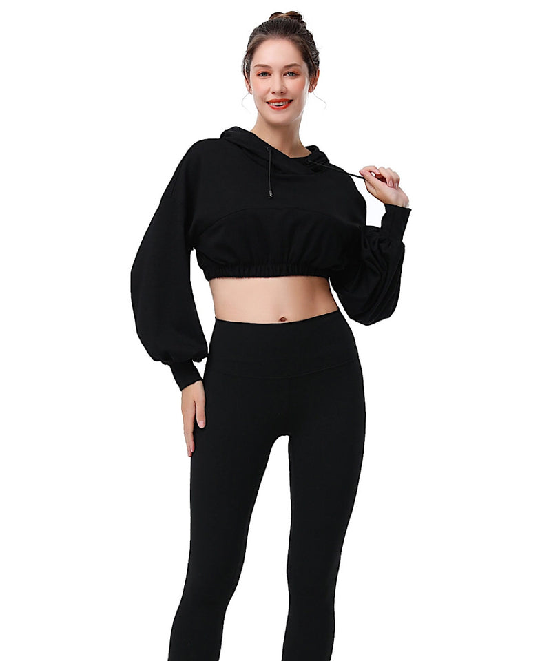 The Active Cropped Maternity/Nursing Hoodie + Belly Band