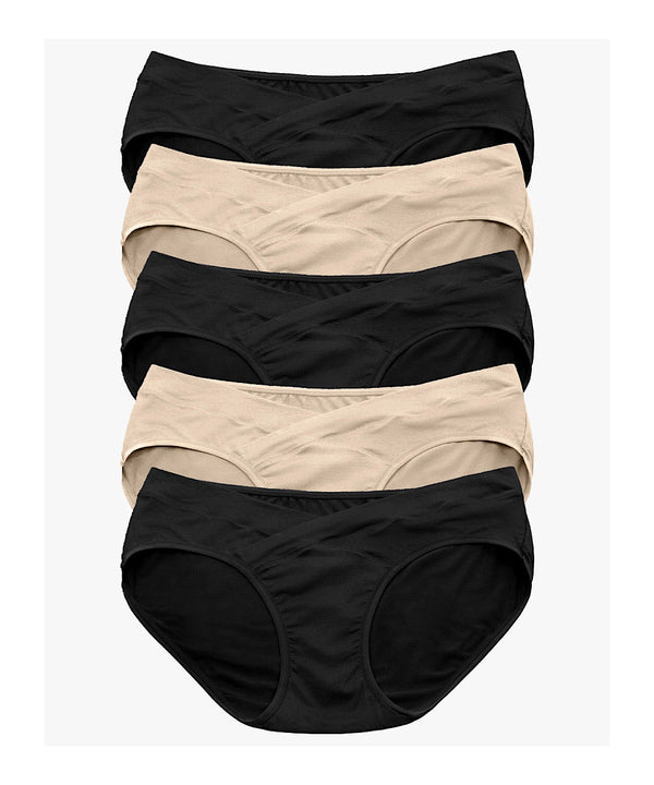 Under-The-Bump Bikini Underwear (5 Pack - Neutral)
