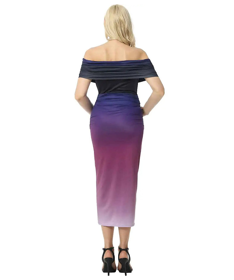 The Maya Tulip Hem Ombre Dress