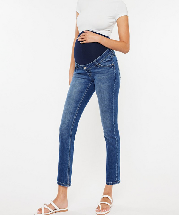 The Straight Fit Full Band Cropped Jean