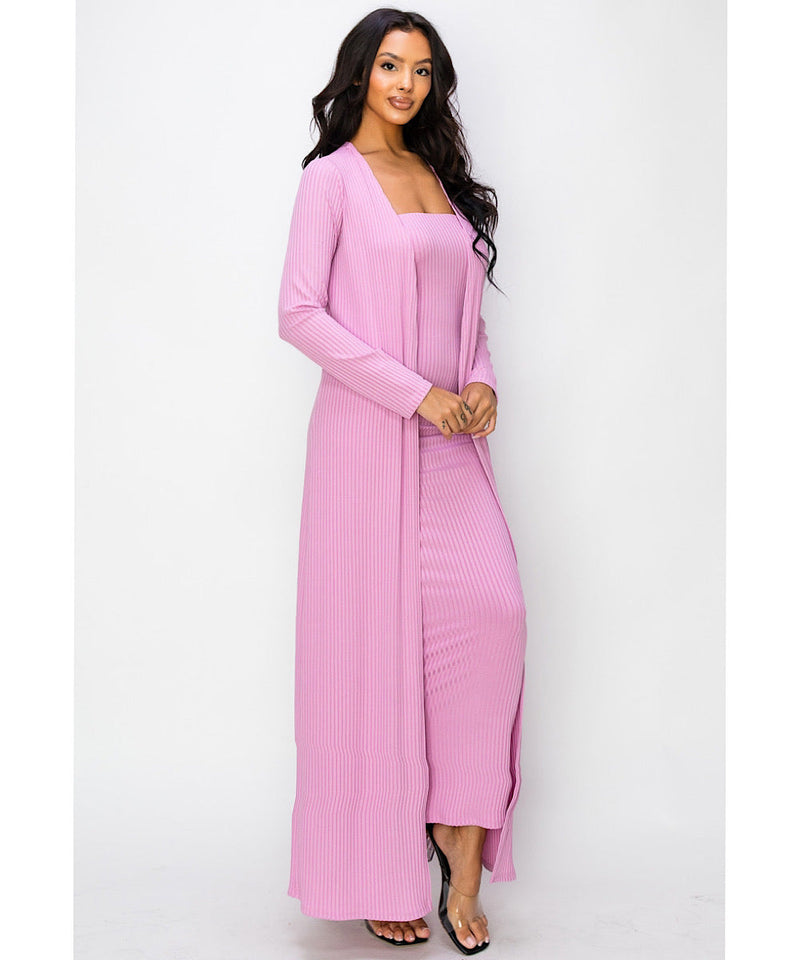 The Bodycon Dress & Duster Set (5 Colors!)