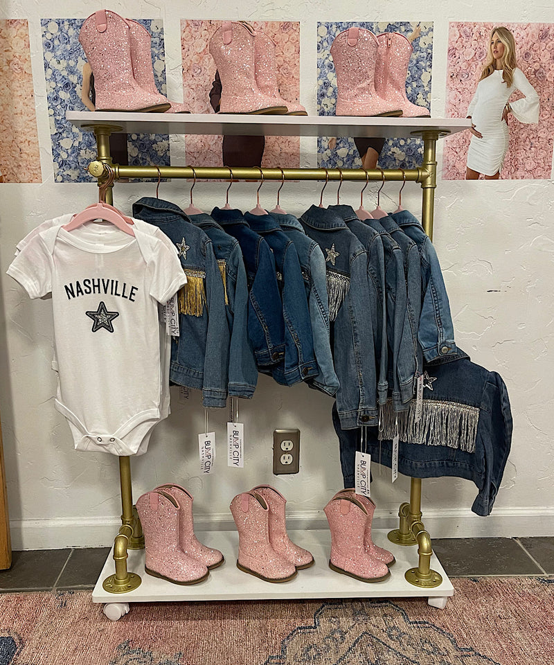 Pink Sequin Nashville Boots