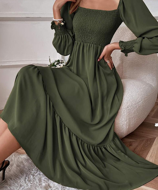 The Aline Smocked Bodice Dress (2 Colors)