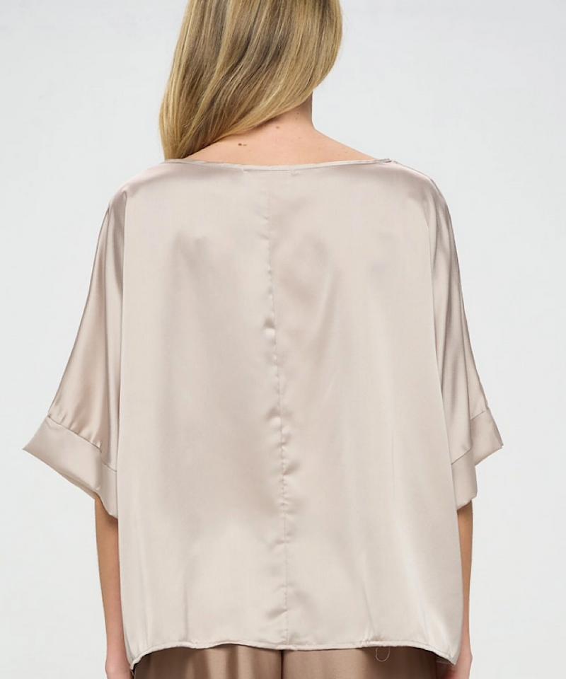 The Clarice Satin Top