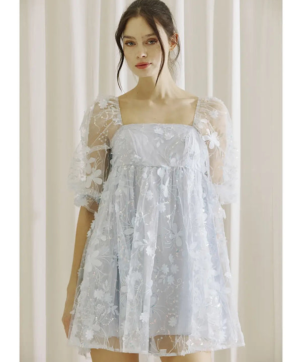 The Georgina Dress (Baby Blue)