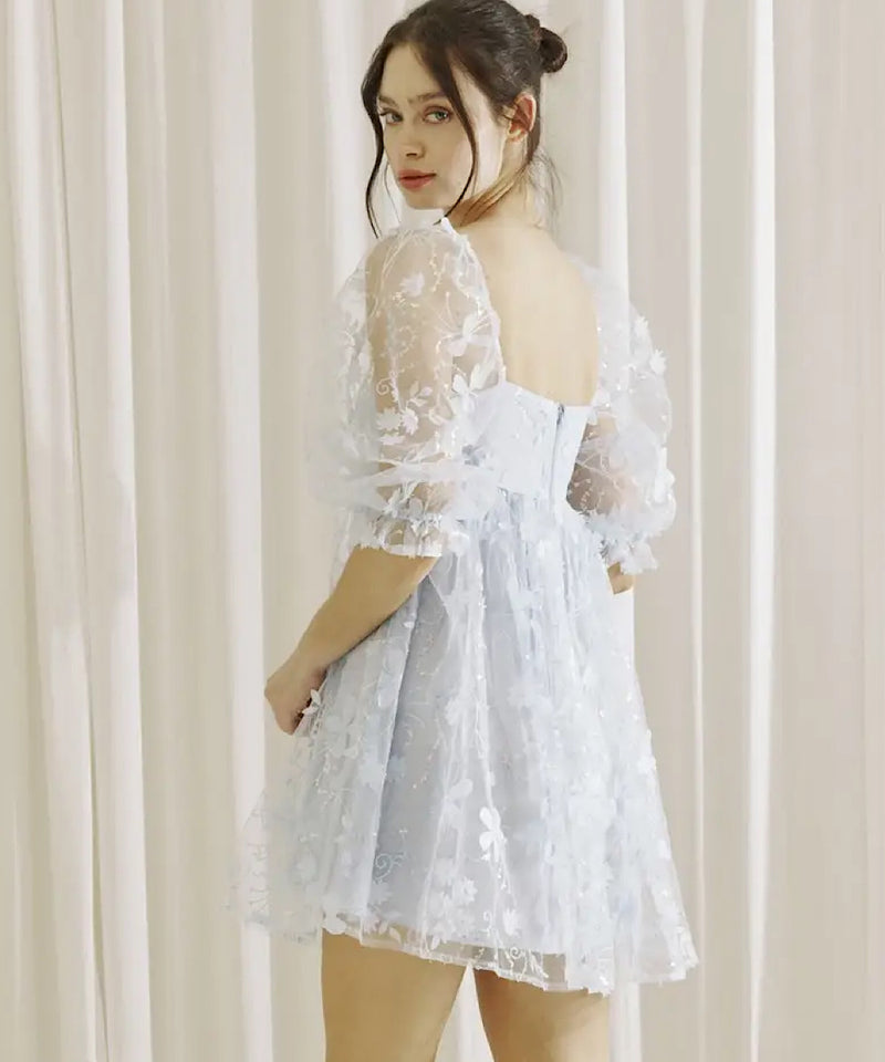 The Georgina Dress (Baby Blue)