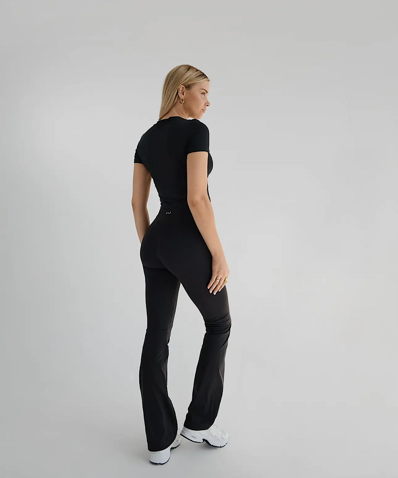 The Lounge Flare Legging (Black)