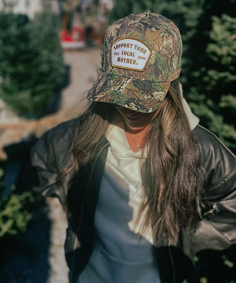 The Support Your Local Mother Patch Hat- Camo