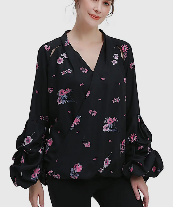 The Brooklyn Nursing Floral Print Blouse
