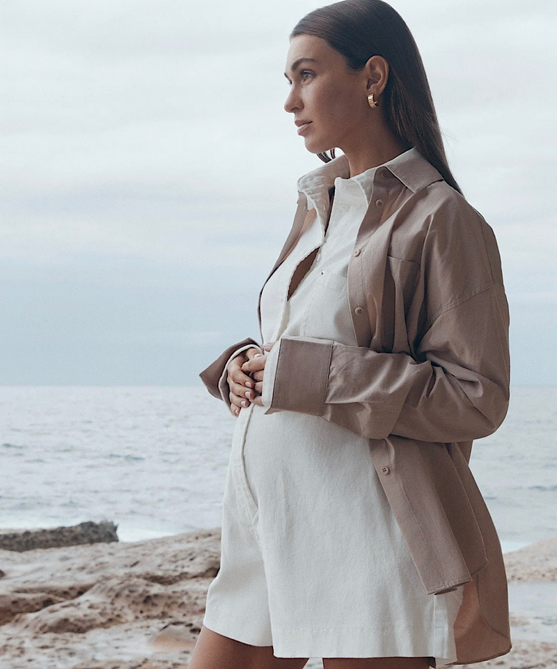 The Cotton Poplin Shirt (Light Mocha)