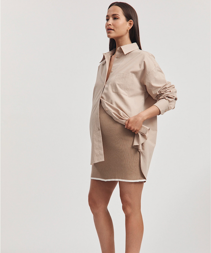The Cotton Poplin Shirt (Light Mocha)