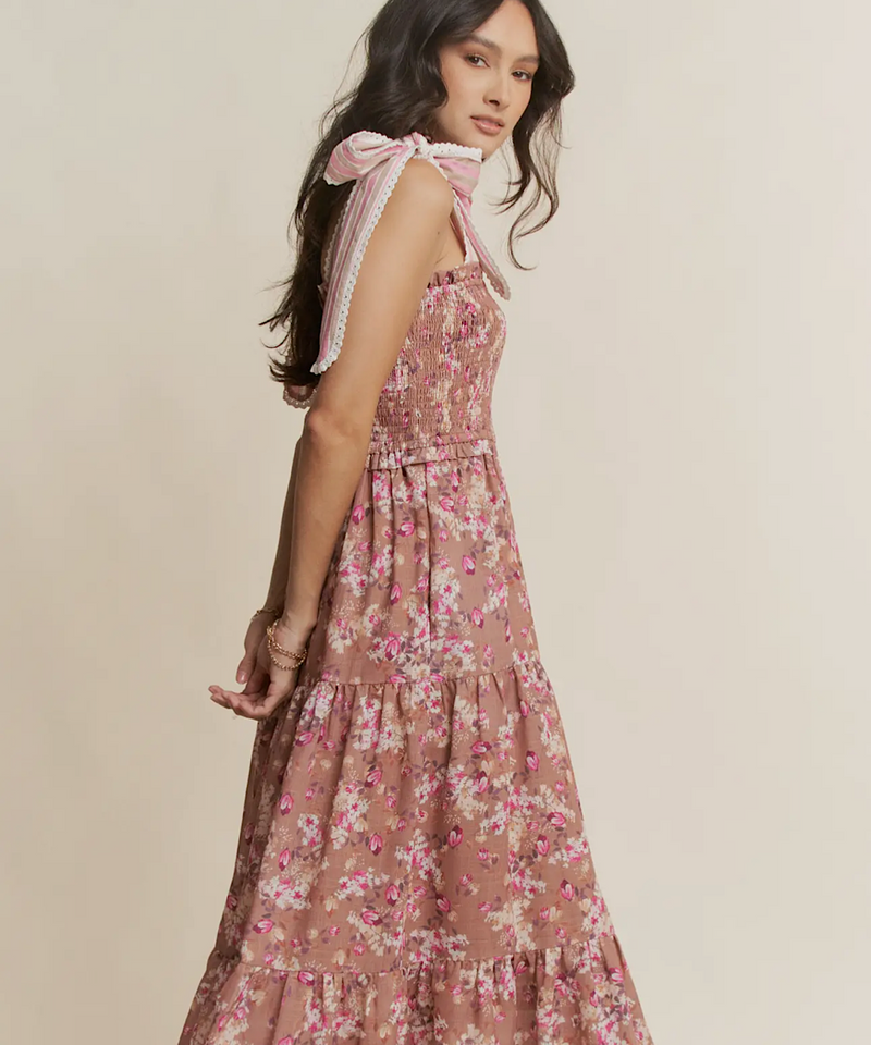 The Gardenia Maxi Dress (Pink Latte)