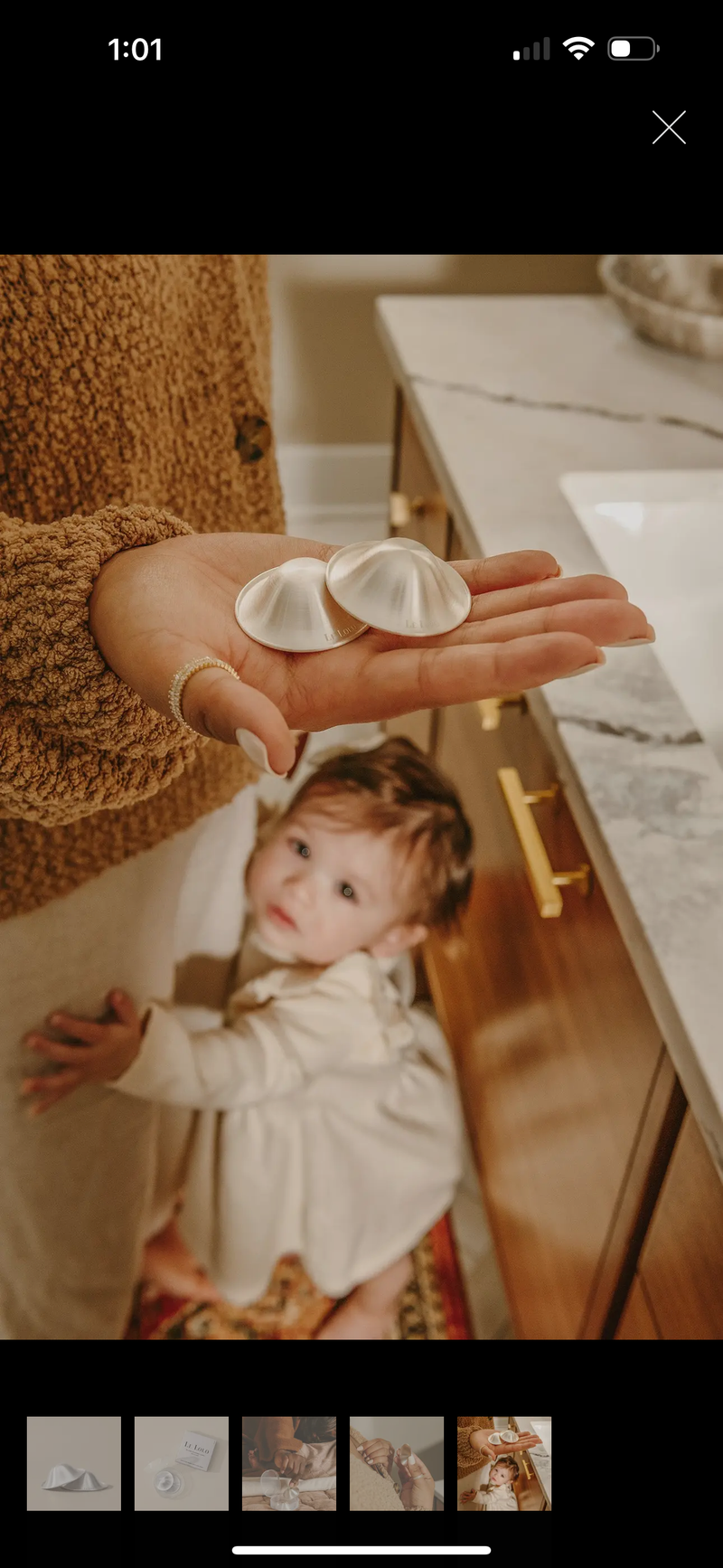 Pure Silver Nursing Cups
