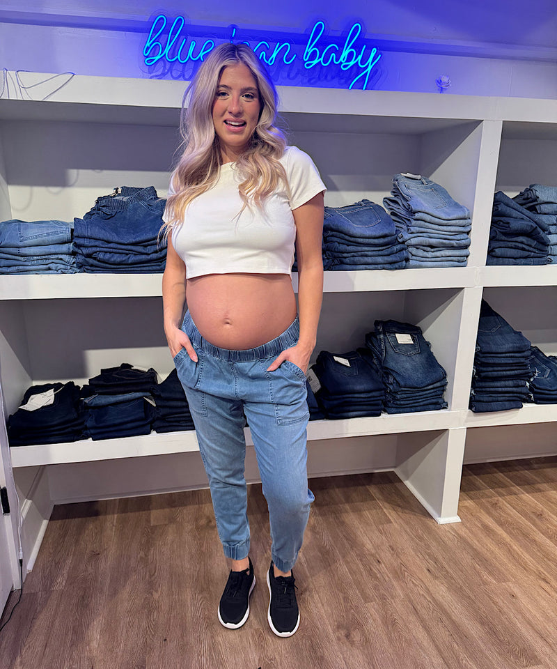 HATCH: The Maternity Easy Denim Jogger