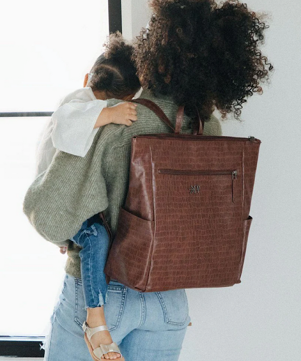 Freshly Picked: Chocolate Croc Minimal Backpack