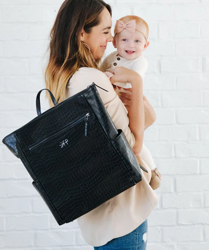 Freshly Picked: Ebony Croc Minimal Backpack