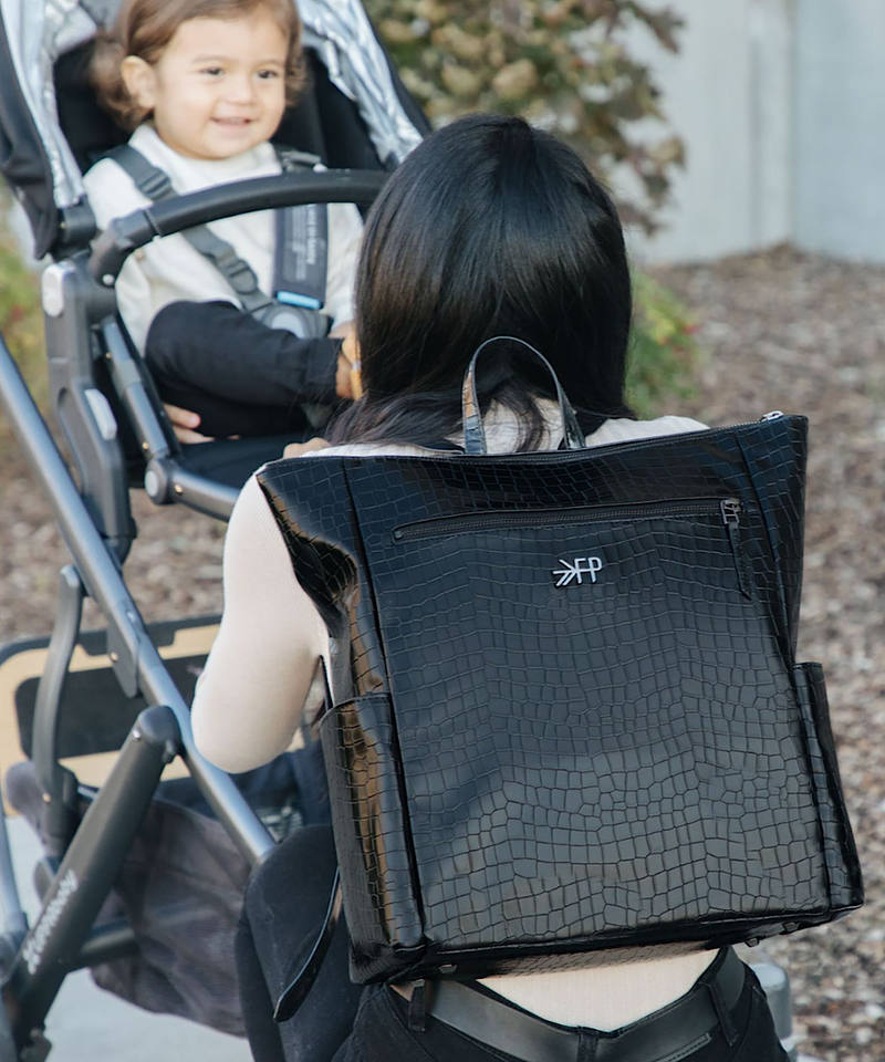 Freshly Picked: Ebony Croc Minimal Backpack