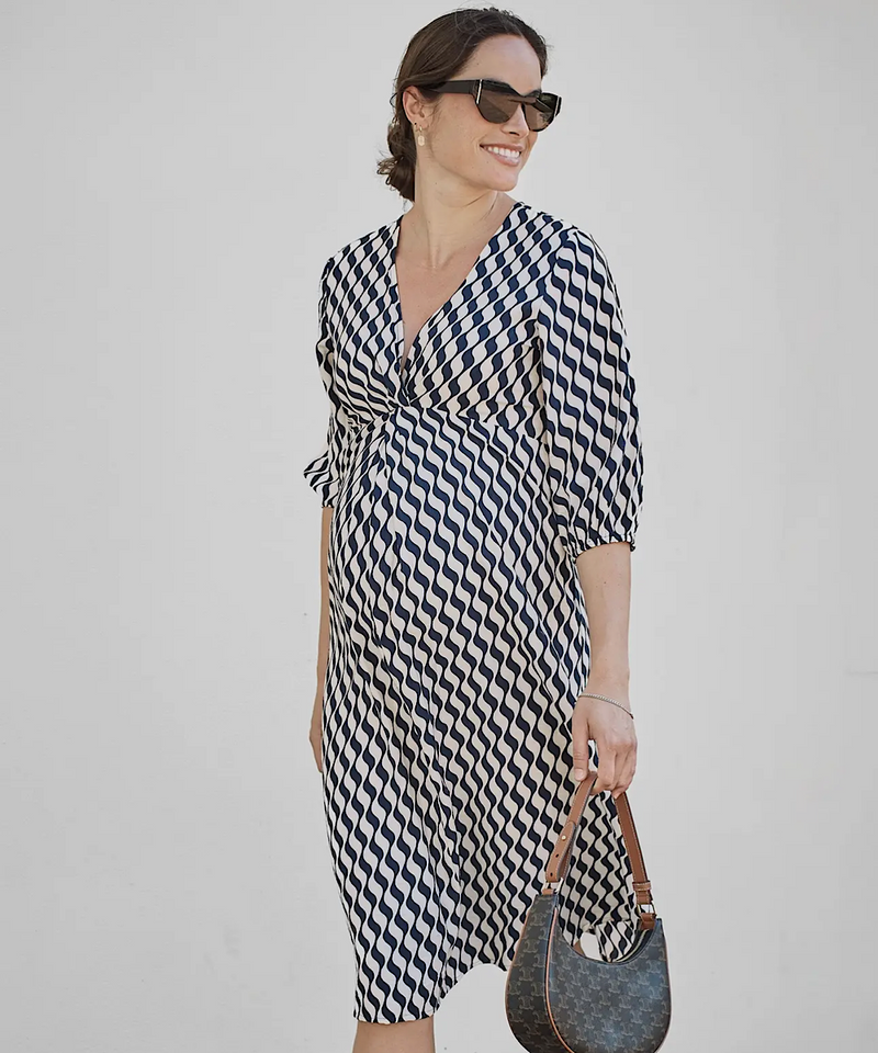 The Elea Geometric Wave Dress