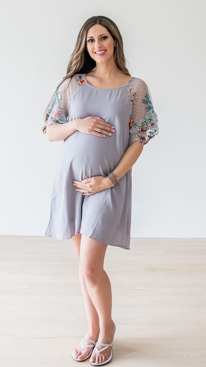 The Isabella Boho Maternity Dress