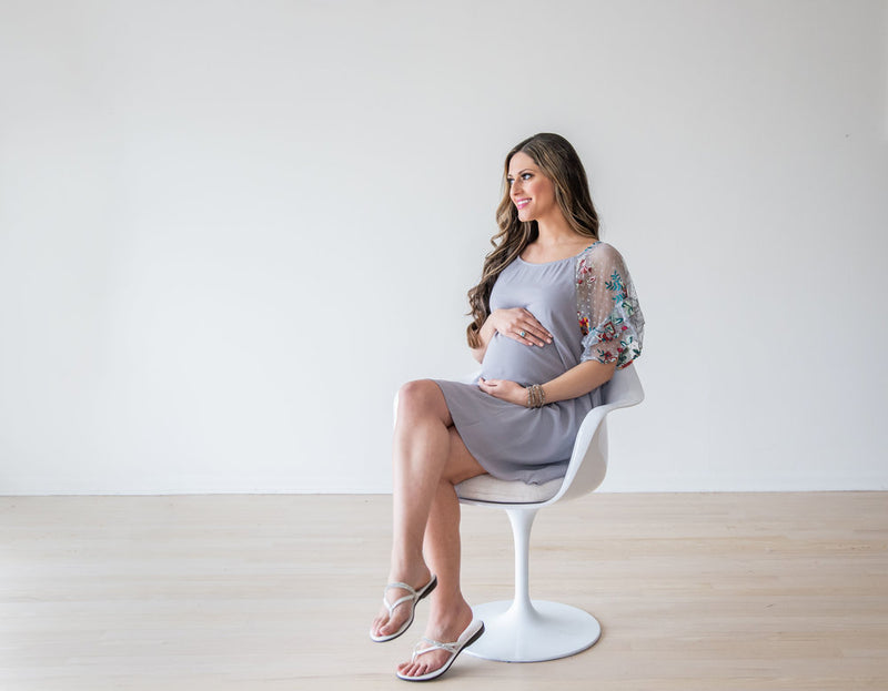 The Isabella Boho Maternity Dress