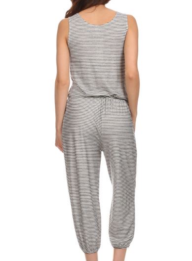 The Brooklyn Maternity Jumpsuit (Striped)