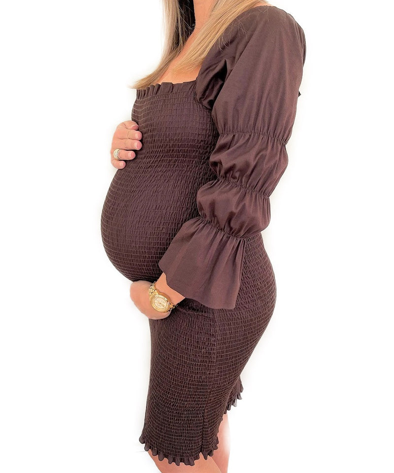 The Cassie Dress - Brown