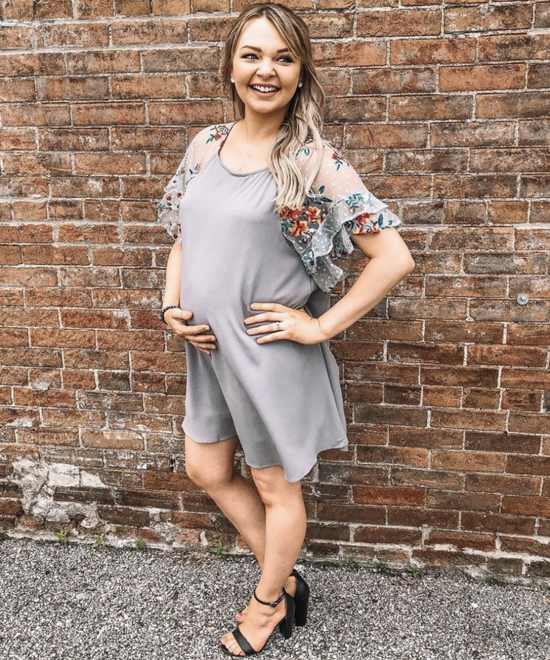 The Isabella Boho Maternity Dress