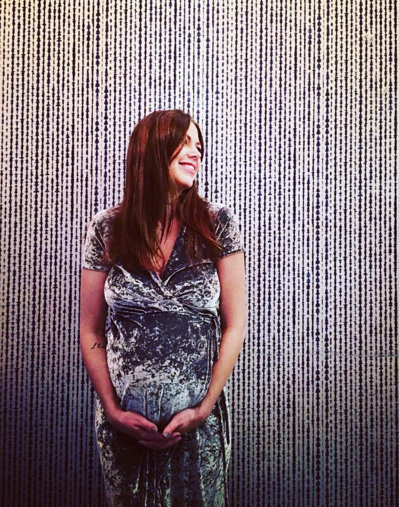 The Bianca Maternity Dress (Silver)