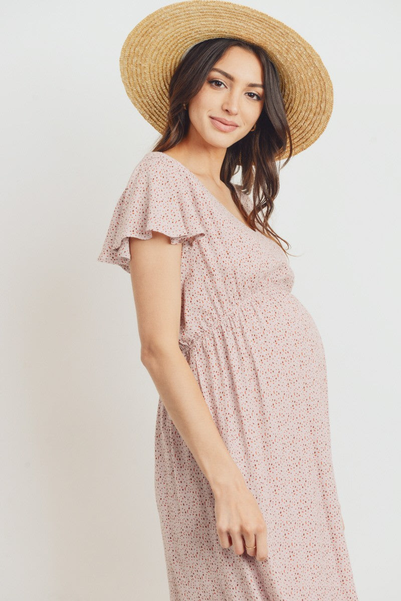 The Lauren Ruffle Dress (Mauve)